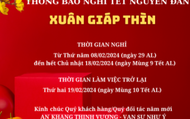 HM&P Thông Báo: Lịch Nghỉ Tết Nguyên Đán 2024