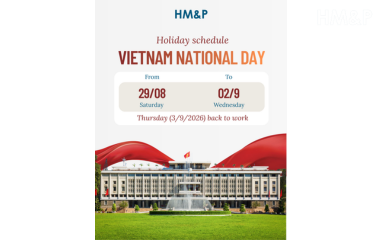 HM&P thông báo lịch nghỉ lễ Quốc khánh 2/9 năm 2026
